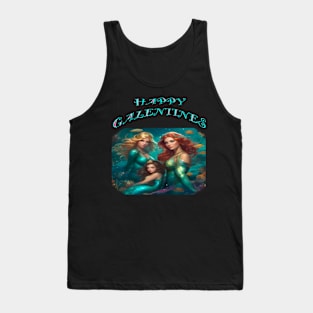 Galentines day mermaids Tank Top